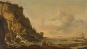 Rocky Coast by Simon De Vlieger Oil Painting