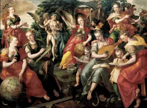 Allegory of the Seven Liberal Arts by Simon De Vos - Oil Painting Reproduction