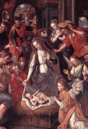Scene from the Life of the Virgin by Simon De Vos Oil Painting