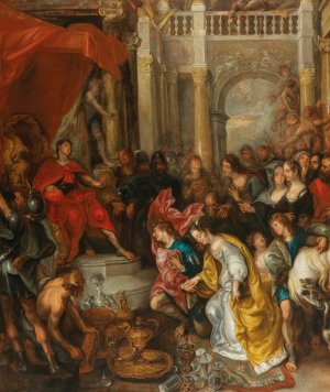 The Continence of Scipio by Simon De Vos Oil Painting