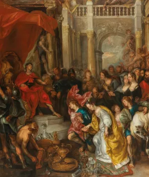 The Continence of Scipio by Simon De Vos Oil Painting