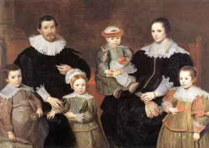 The Family of the Artist by Simon De Vos - Oil Painting Reproduction