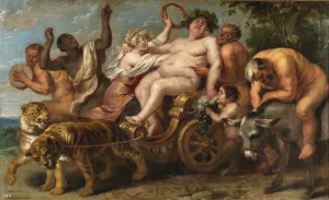 The Triumph of Bacchus by Simon De Vos Oil Painting