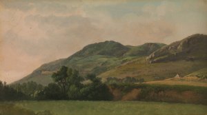 Mountainous Landscape at Tivoli by Simon Denis Oil Painting