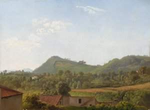 View near Naples by Simon Denis Oil Painting