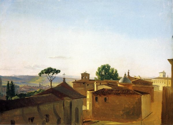 Main Product Photo of View on the Quirinal Hill, Rome Painting by Simon Dennis
