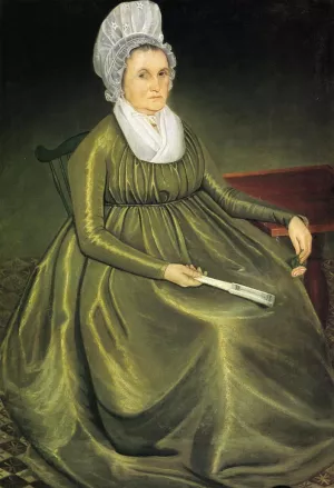 Mrs. Ephraim Starr Hannah Beach by Simon Fitch Oil Painting
