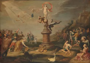 Fortuna Bestowing her Gifts by Simon Flocquet Oil Painting