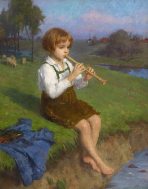 Fruhlingsmelodie by Simon Glucklich Oil Painting