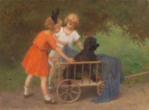 Geduldiger Spielgefahrte by Simon Glucklich Oil Painting
