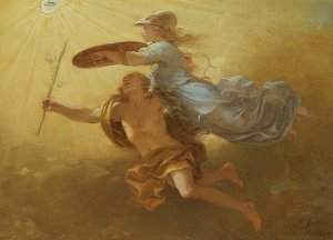 Apollo And Minerva by Simon Julien Oil Painting