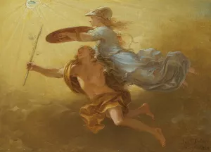 Apollo And Minerva by Simon Julien Oil Painting