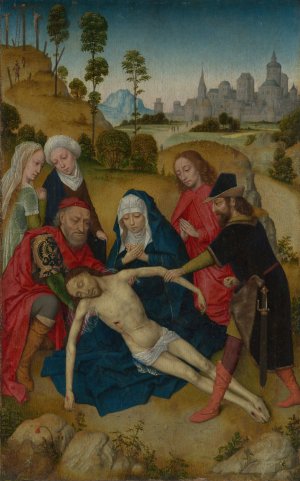 The Lamentation of Christ by Simon Marmion Oil Painting