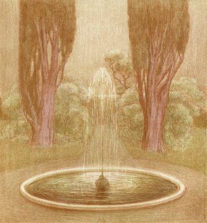 Fontein by Simon Moulijn Oil Painting