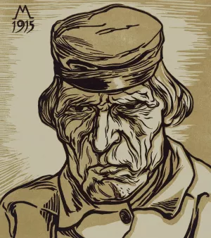 Portret van een Zeeuwse boer Oil painting by Simon Moulijn