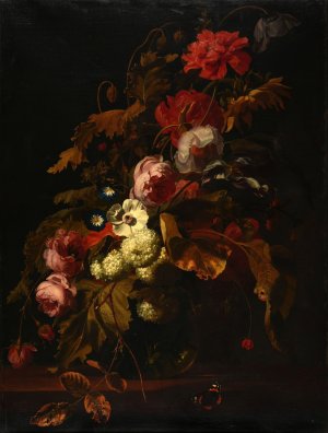 Bouquet de fleurs by Simon Verelst Oil Painting