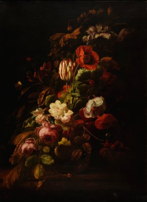 Bouquet de fleurs by Simon Verelst Oil Painting