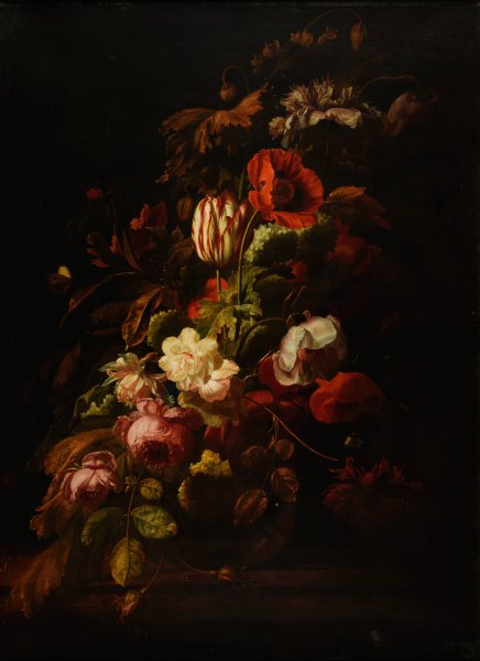 Bouquet de fleurs  by Simon Verelst - Hand-Painted Oil Painting Reproduction