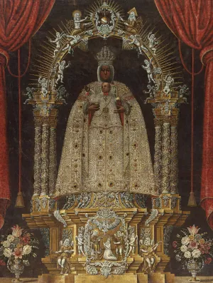 Virgen Del Camerino by Simon Vicente Oil Painting