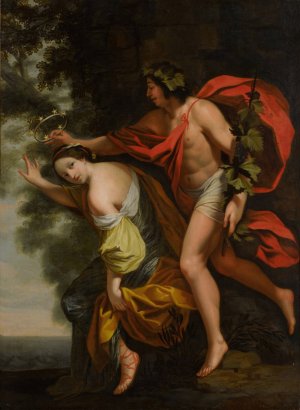 Bacchus and Ariadne by Simon Vouet (Follower) Oil Painting