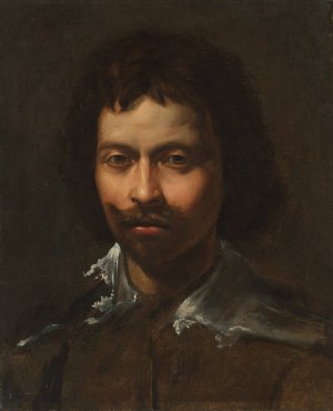 Portrait of the artist by Simon Vouet (Follower) Oil Painting