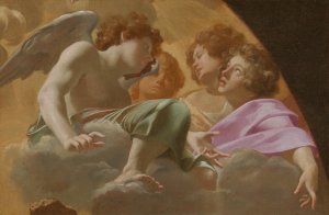 Model for Altarpiece in St. Peter's by Simon Vouet Oil Painting