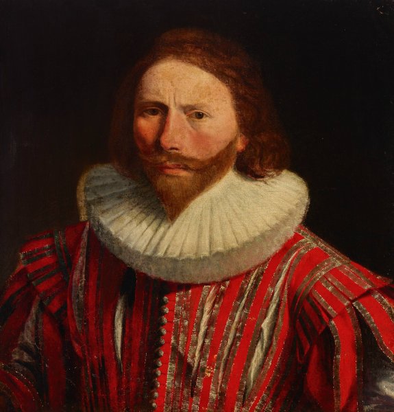 Main Product Photo of Portrait of a man Painting by Simon Vouet
