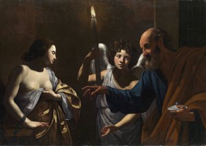 Saint Peter Visiting Saint Agatha In Prison by Simon Vouet Oil Painting