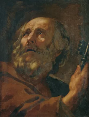 Saint Peter by Simon Vouet Oil Painting