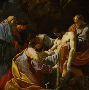 The Entombment by Simon Vouet Oil Painting