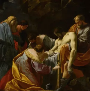The Entombment by Simon Vouet Oil Painting