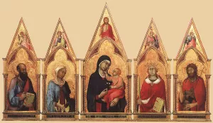 Boston Polyptych painting by Simone Martini
