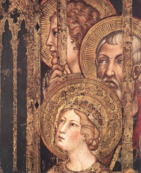 Maesta Detail 6 by Simone Martini - Hand-Painted Oil Painting Reproduction