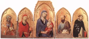 Orvieto Polyptych painting by Simone Martini