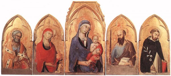 Main Product Photo of Orvieto Polyptych Painting by Simone Martini