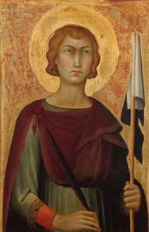 Saint Ansanus Oil painting by Simone Martini