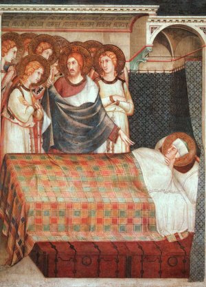 The Dream of St. Martin by Simone Martini Oil Painting
