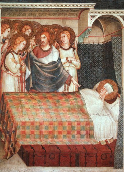 The Dream of St. Martin by Simone Martini - Hand-Painted Oil Painting Reproduction