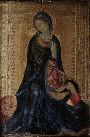 The Virgin of the Annunciation Oil painting by Simone Martini