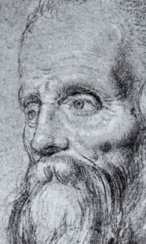 Head of an Old Bearded Man Oil painting by Simone Peterzano