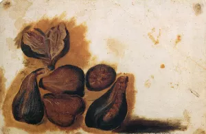 Still-Life of Figs by Simone Peterzano - Oil Painting Reproduction