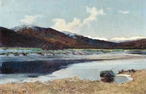 By The Water's Edge, Loch Lomond, Scotland by Sir Alfred East Oil Painting