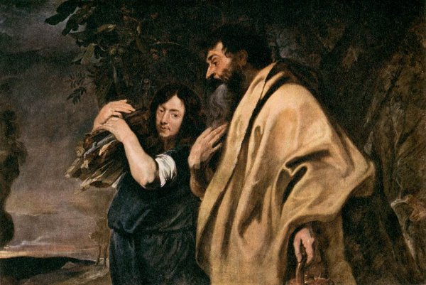 Main Product Photo of Abraham and Isaac Painting by Sir Anthony Van Dyck