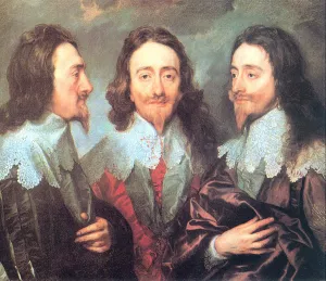 Charles I in Three Positions painting by Sir Anthony Van Dyck