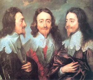 Charles I in Three Positions Oil painting by Sir Anthony Van Dyck