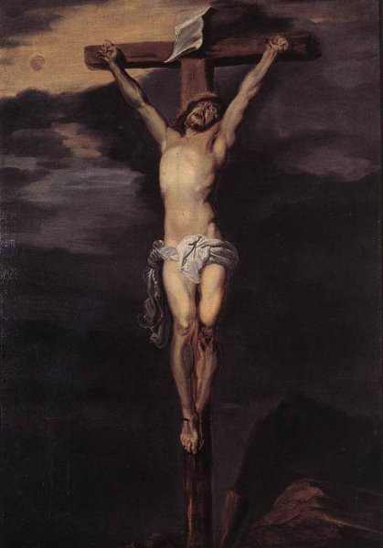 Main Product Photo of Christ on the Cross Painting by Sir Anthony Van Dyck