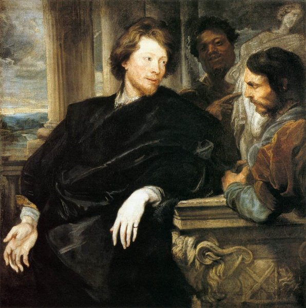 Main Product Photo of George Gage with Two Men Painting by Sir Anthony Van Dyck