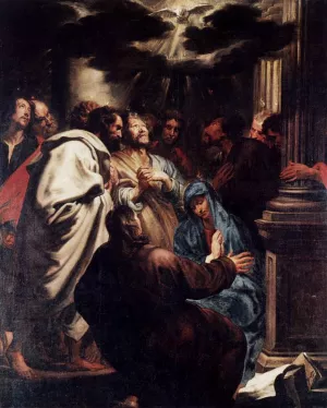Pentecost by Sir Anthony Van Dyck Oil Painting
