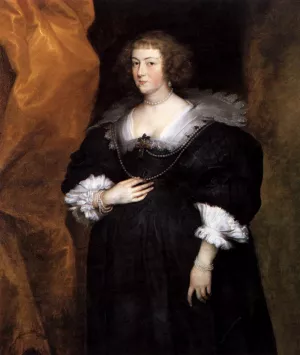 Portrait of a Lady by Sir Anthony Van Dyck Oil Painting