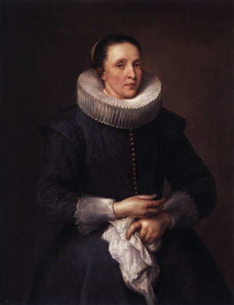 Main Product Photo of Portrait of a Woman Painting by Sir Anthony Van Dyck